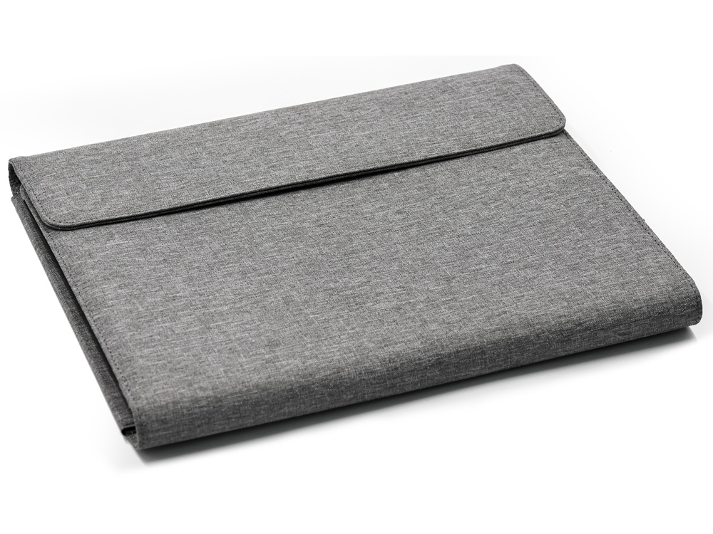 Портфолио А4 из RPET с отделением для ноутбука NotyFolio Eco, 20 л FSC бумаги, серый-1