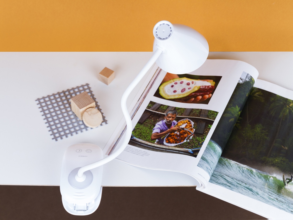 Настольная лампа Rombica LED Clamp, белый-5