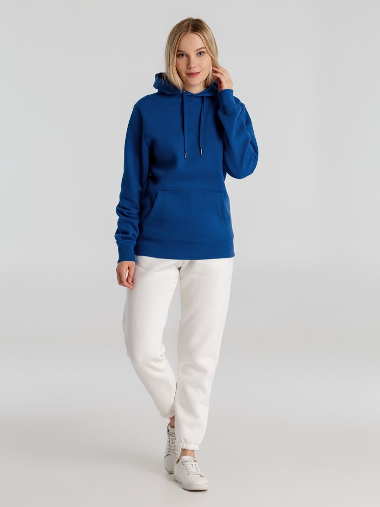 Толстовка с капюшоном унисекс King, ярко-синяя-5
