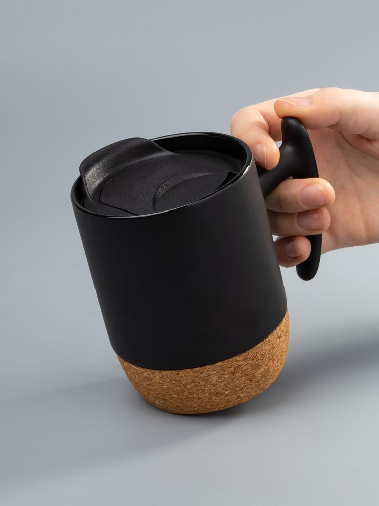 Кружка Corky Grip, черная-3