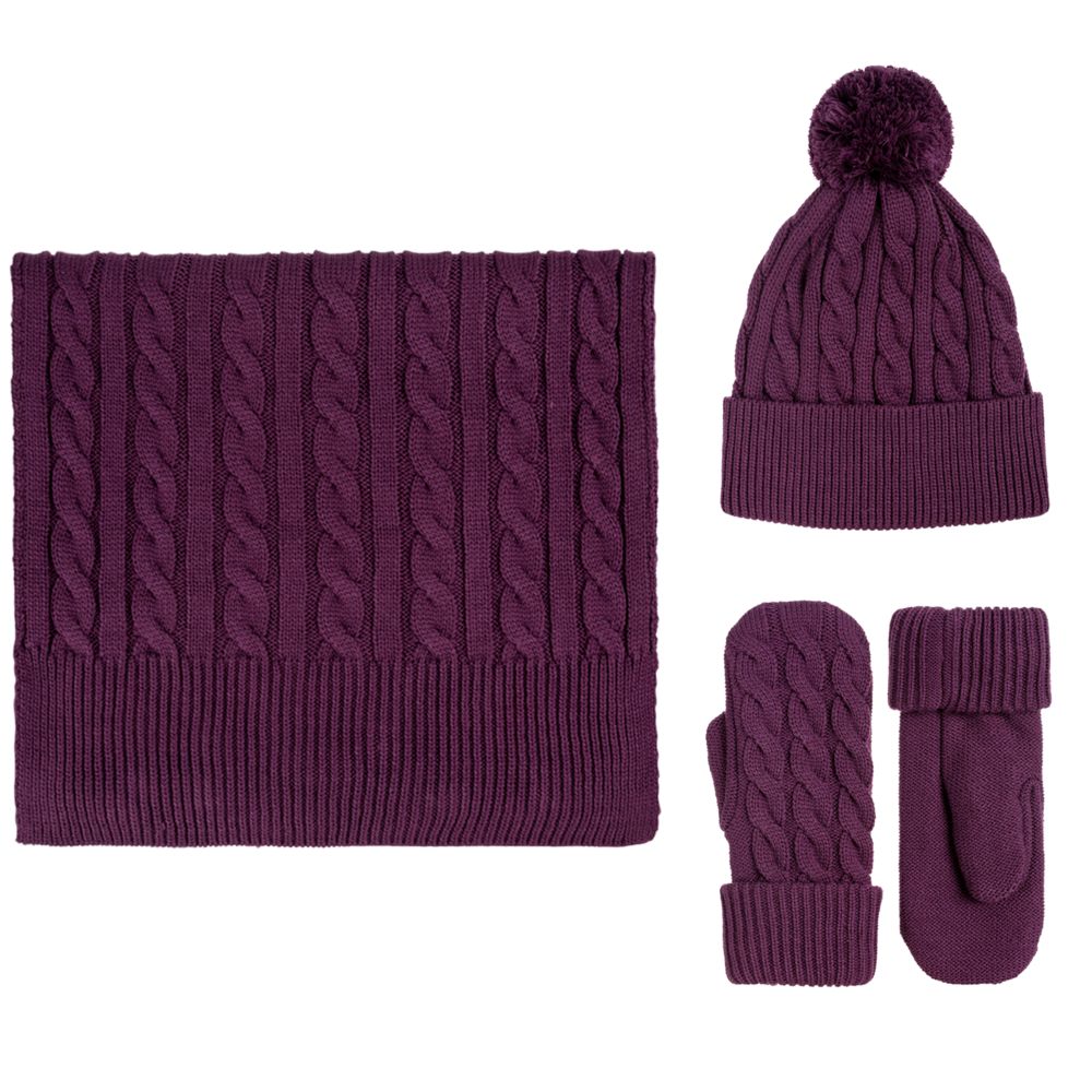 Шапка Heat Trick, баклажановая-2