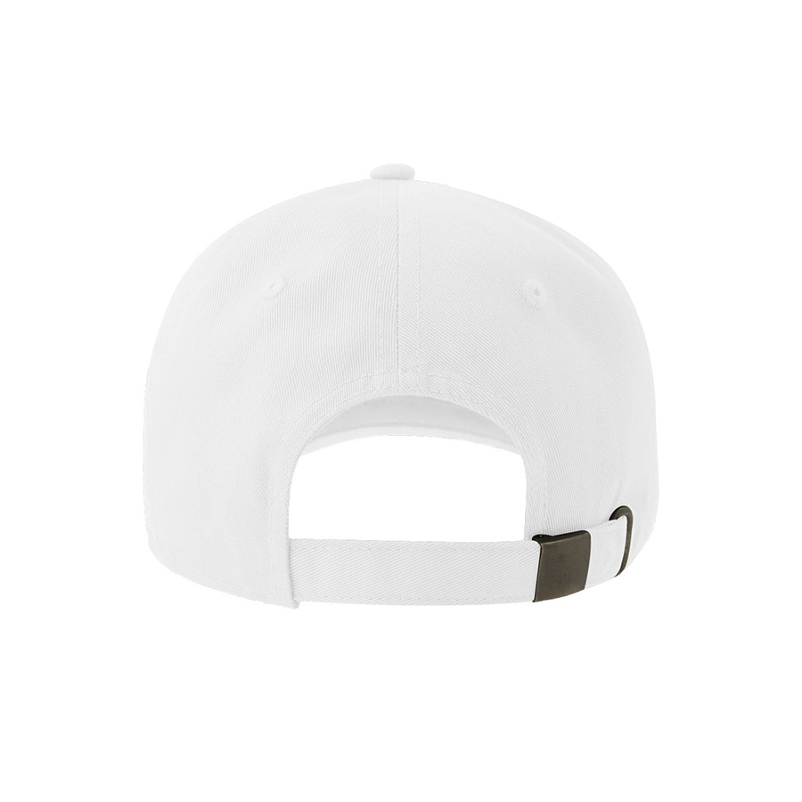Бейсболка DAD HAT-S, 6 клиньев, металлическая застежка, белый-8