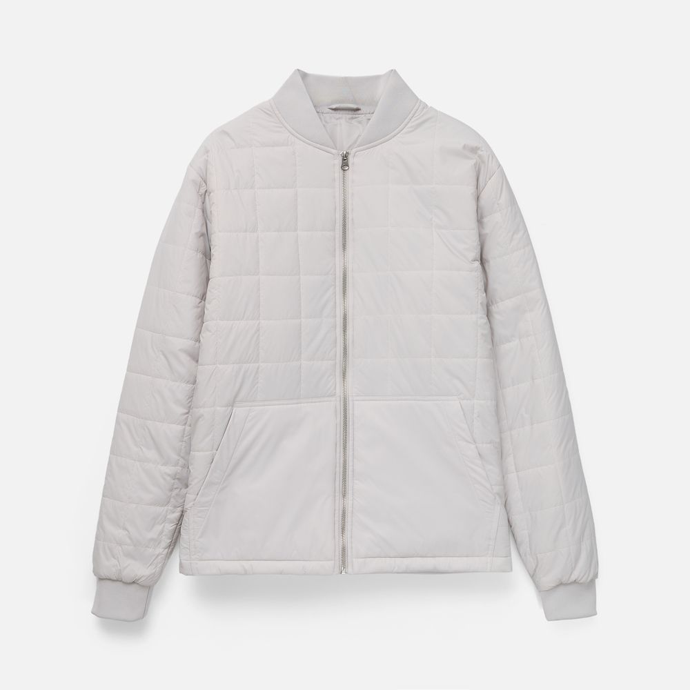 Куртка унисекс Warmbridge, светло-серая-0