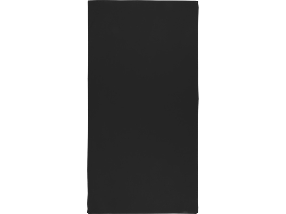 Lucas спортивное полотенце из переработанного полиэстера 50х100 см - сплошной черный-1