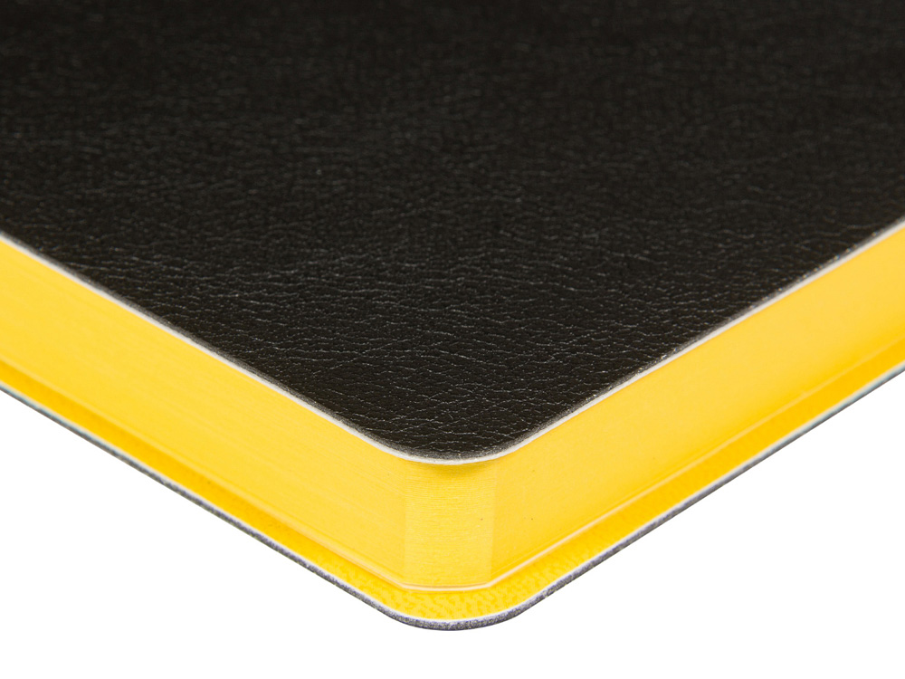 Ежедневник недатированный А5 Boston, черный (желтый обрез)-2