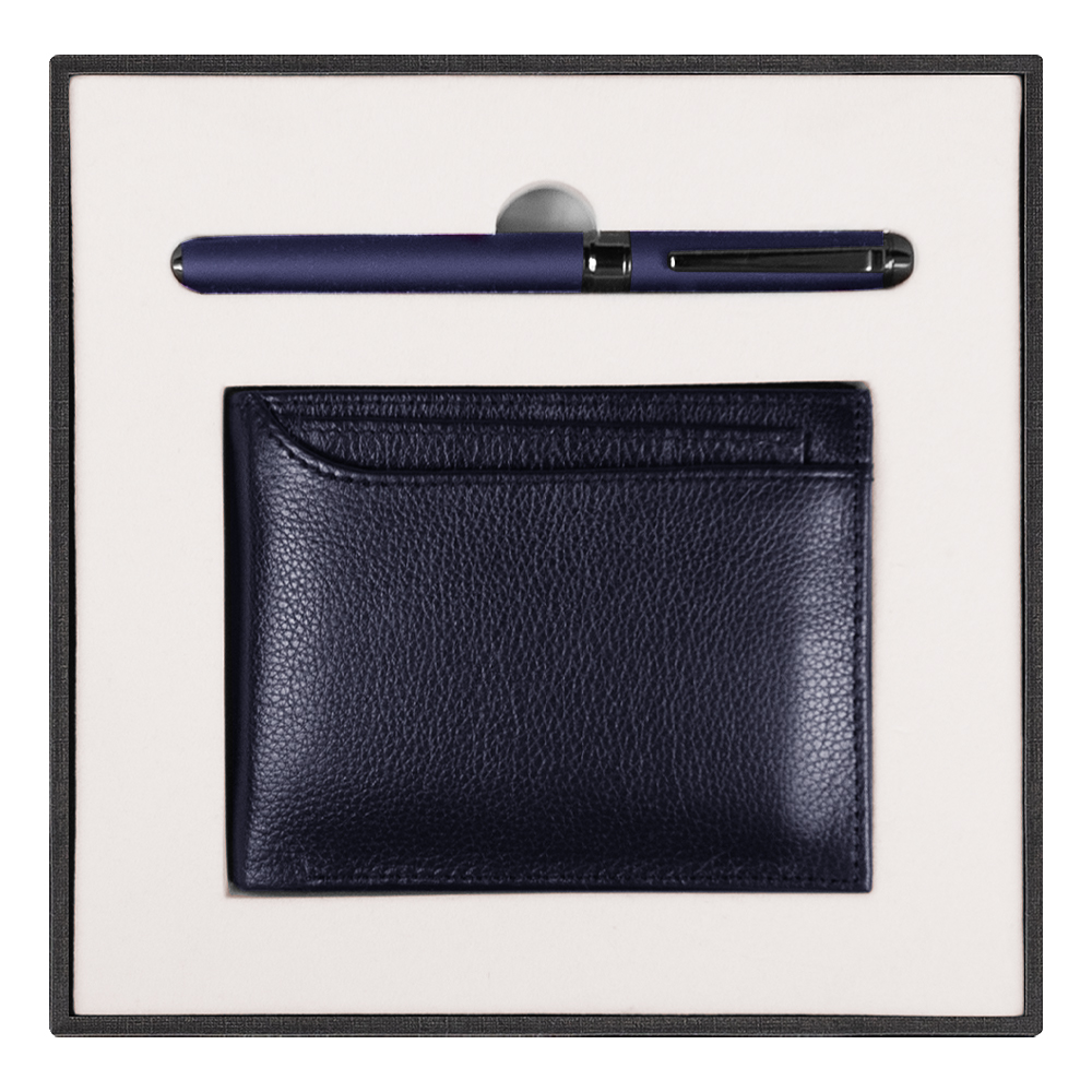 Набор подарочный Solution Superior Duo (кошелек с картхолдером, Синий-0