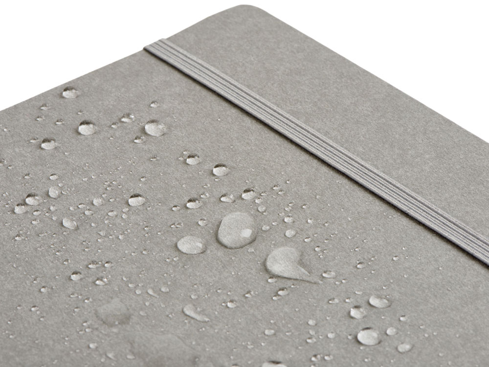 Блокнот из моющегося крафта и каменной бумаги А5 Fleekstone, гибкая обложка, серый-5