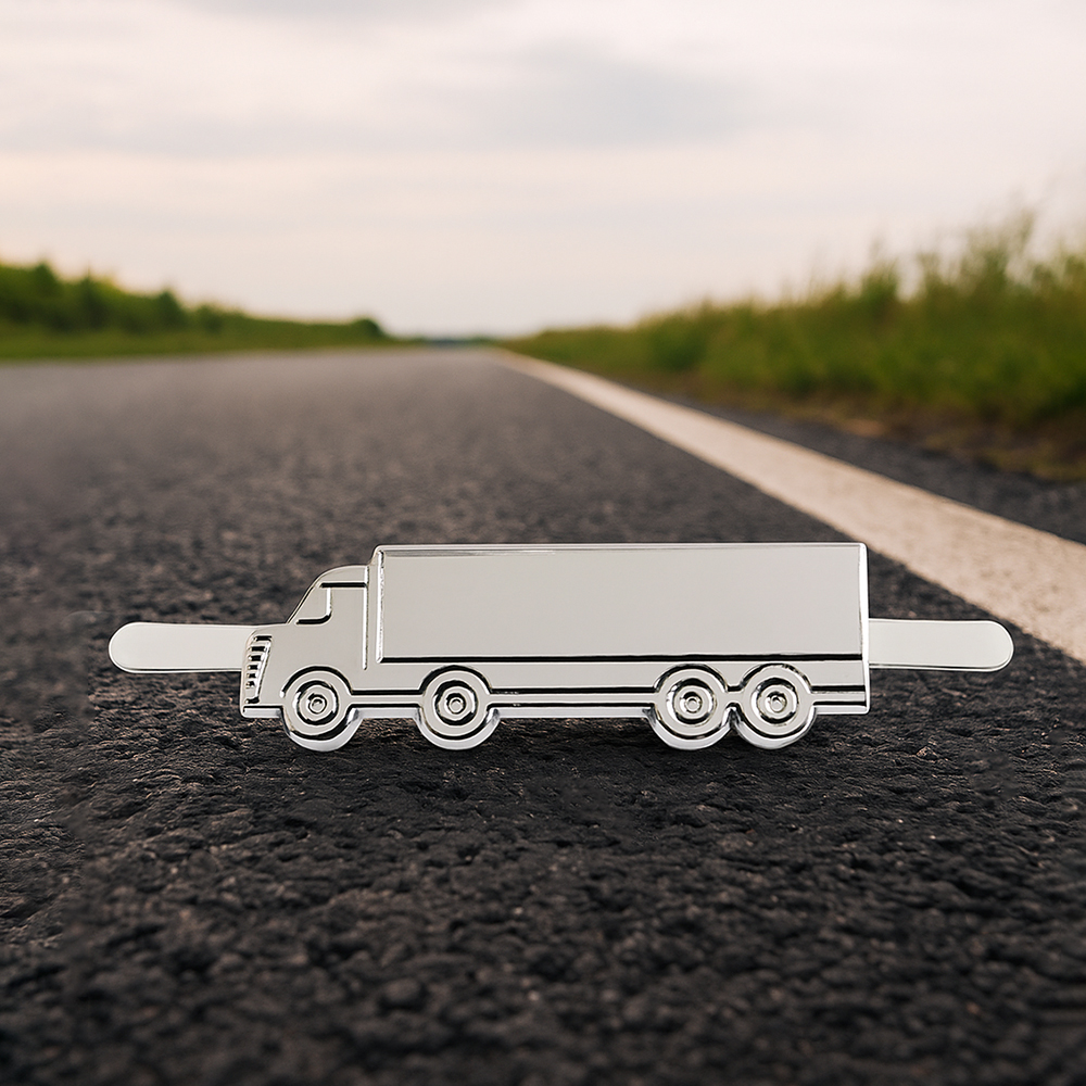 Шильд металлический - фура, Серебристый-1