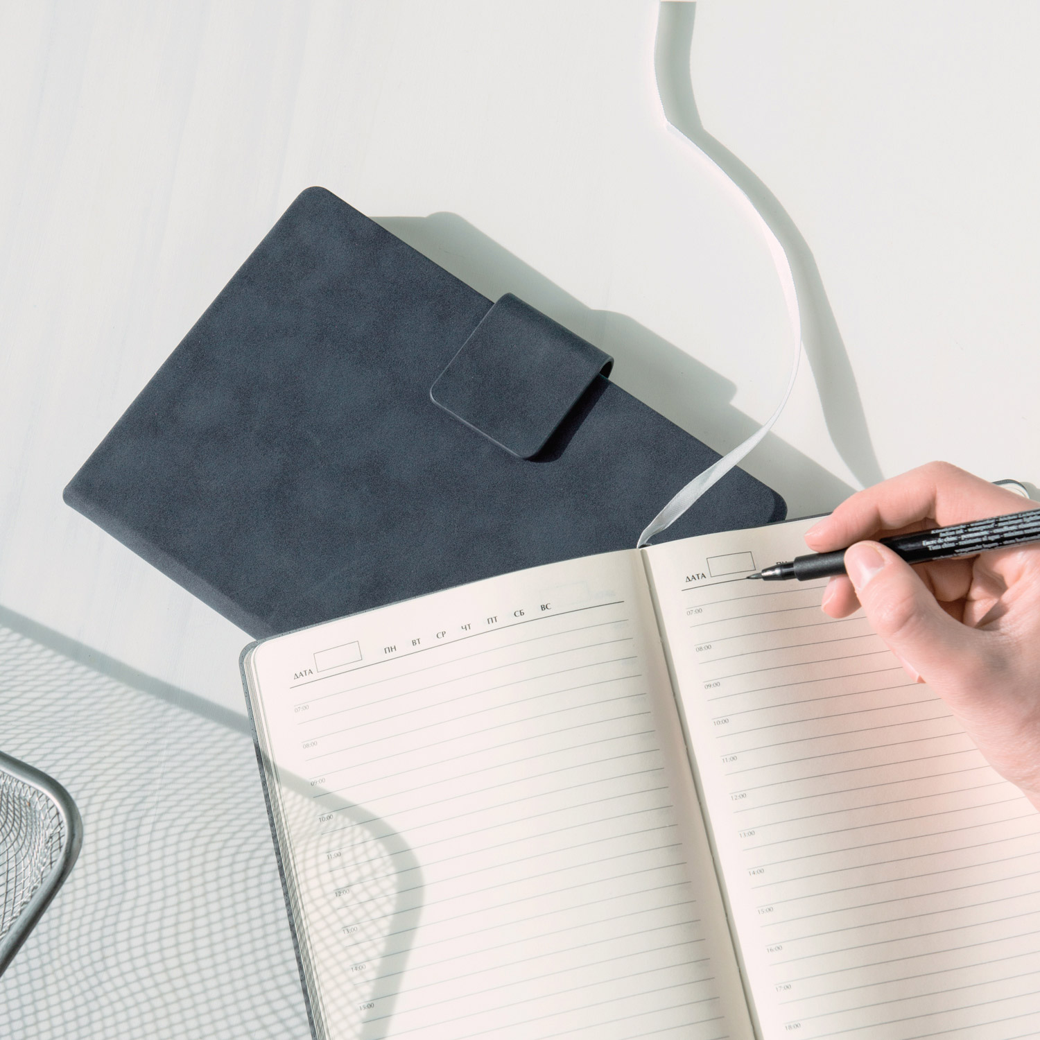 Ежедневник Ritz недатированный, синий, твердая обложка-12