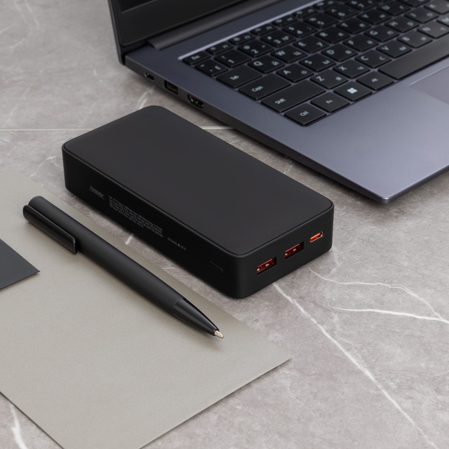 Внешний аккумулятор с подсветкой Анкор Плюс PD (Ancor PD Plus) 20000 mAh, черный-7