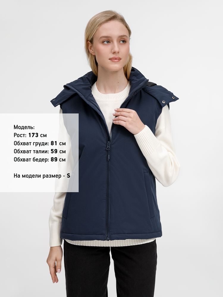 Жилет унисекс Sfera, темно-синий-6