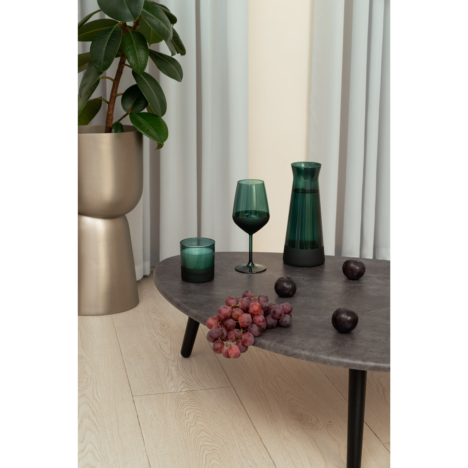 Бокал для вина Emerald, зеленый-5