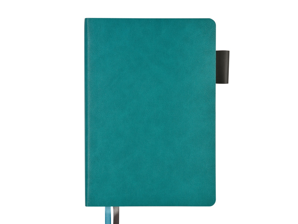 Ежедневник А5 датированный Boston 2026, морская волна с серым обрезом-1