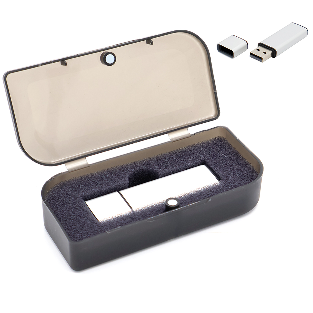 Флешка Loon 16 Гб в футляре, Серебристый-0