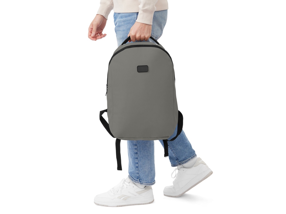 Рюкзак Sofit для ноутбука из экокожи, серый-16