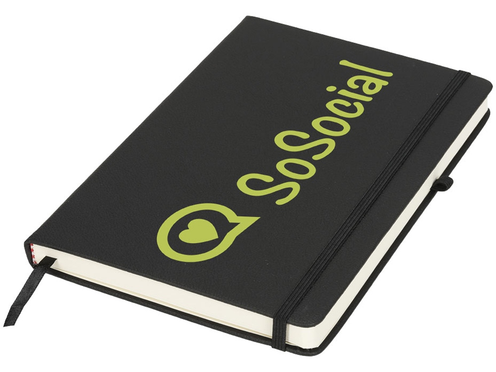 Блокнот Rivista среднего размера, черный-5