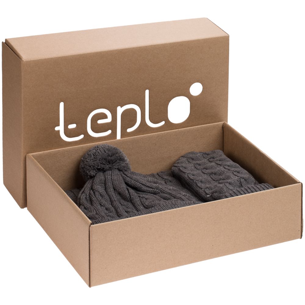 Набор Heat Trick, темно-серый меланж-1