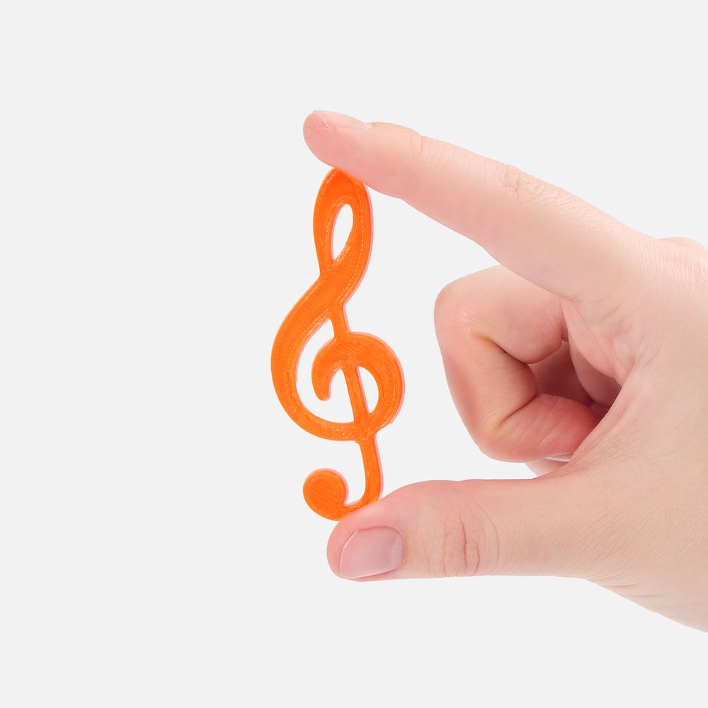 Подвеска Industry, 3D-печать на заказ, скрипичный ключ-0