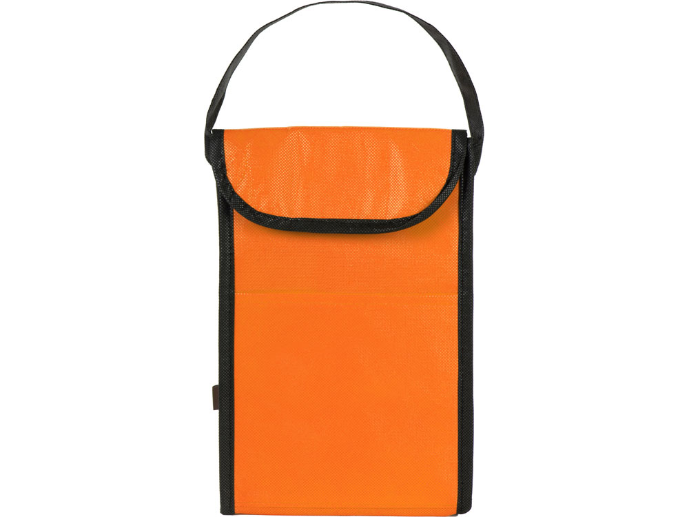 Сумка-холодильник Reviver на липучке из нетканого переработанного материала, оранжевый-2