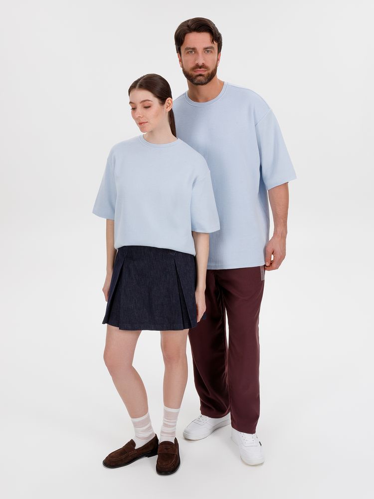 Джемпер с коротким рукавом Siluetti Volumica, светло-голубой-5