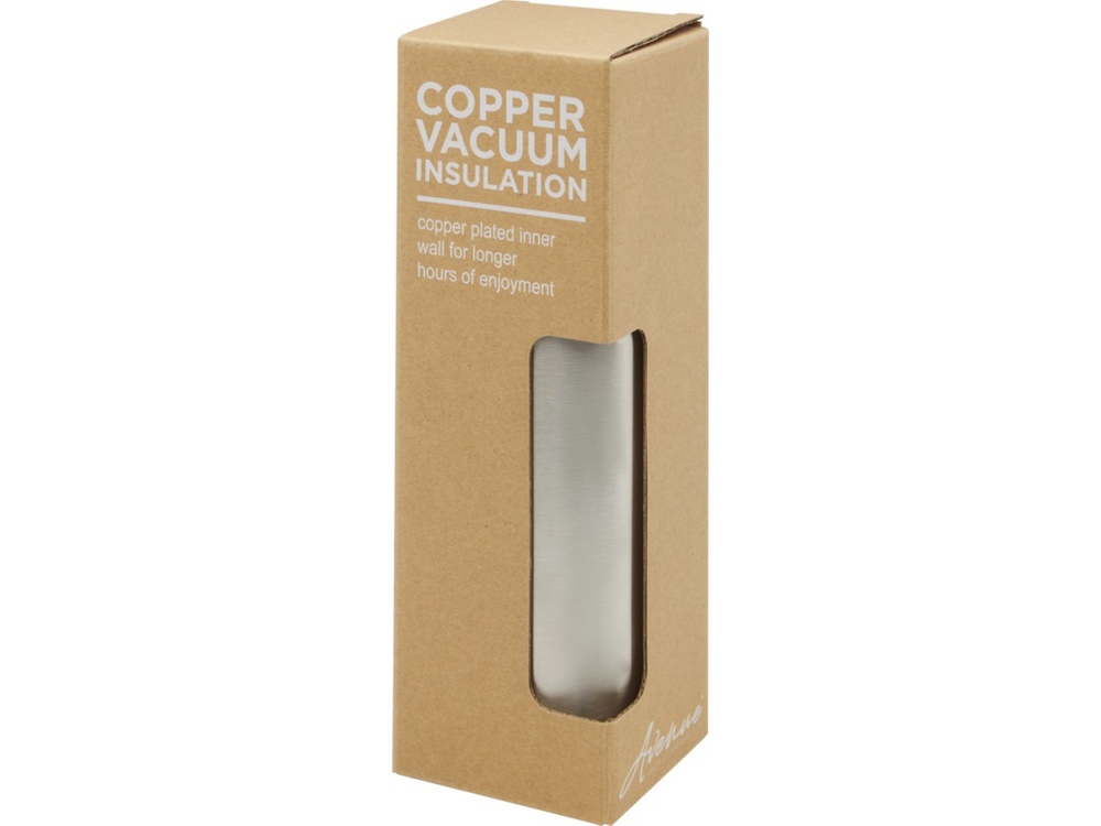 Ljungan Бутылка объемом 500 мл с медной вакуумной изоляцией, ремешком и крышкой, серебристый-5