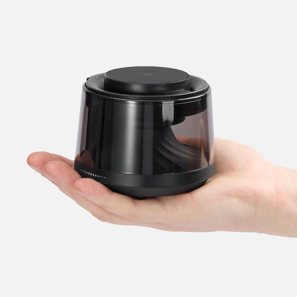 Bluetooth-колонка с подсветкой и беспроводной зарядкой Quantium, черная-2