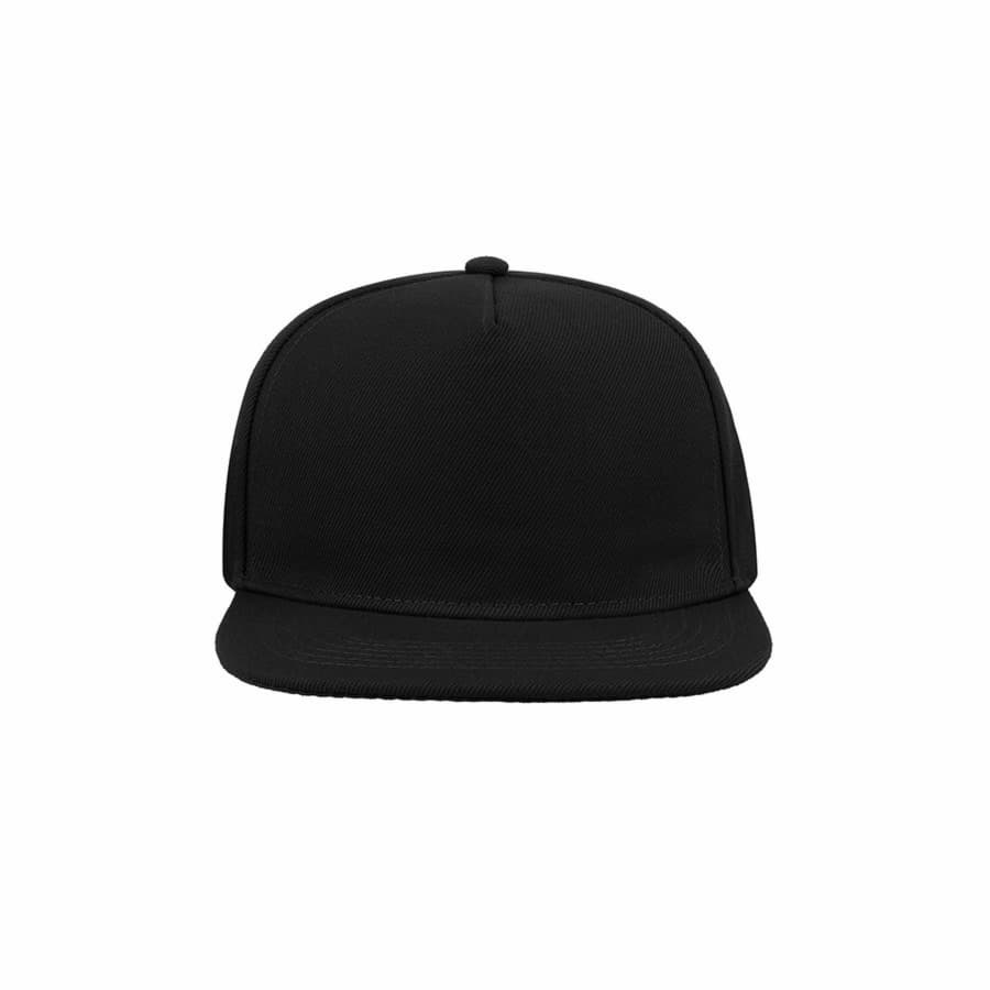 Бейсболка SNAP FIVE, 5 клиньев, пластиковая застежка, черный-3