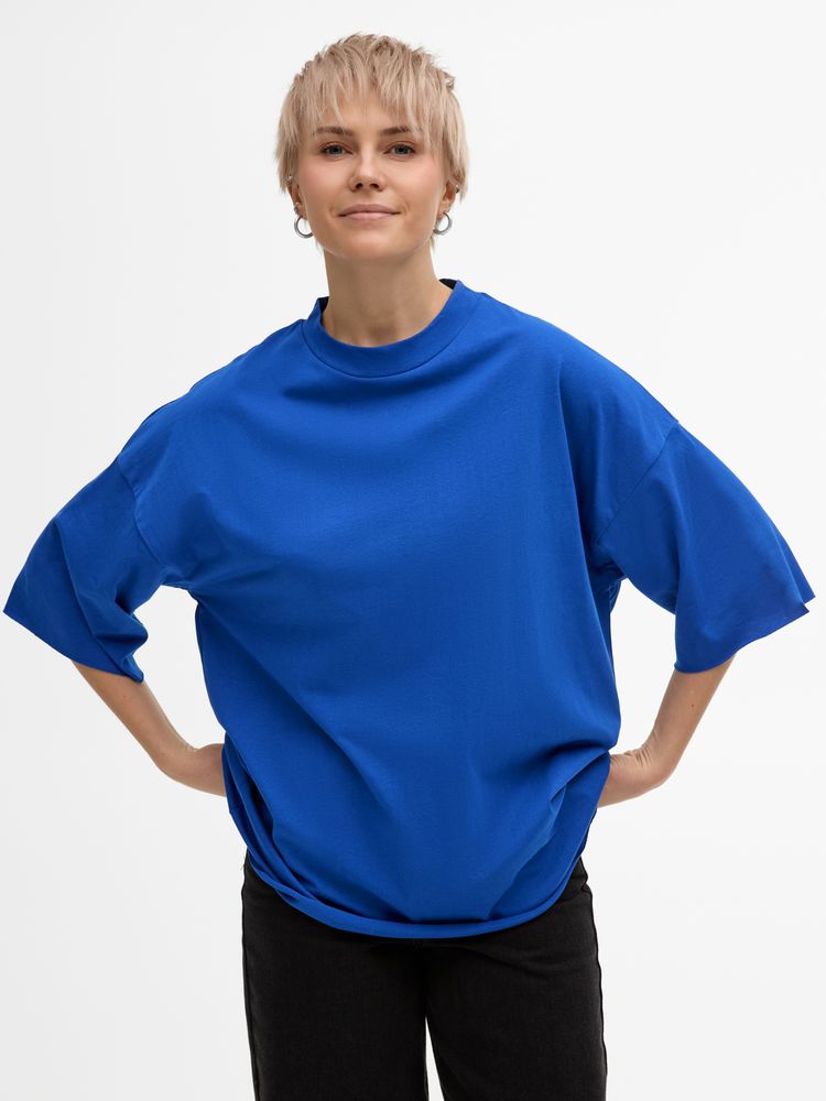 Футболка унисекс оверсайз T1, синяя-4