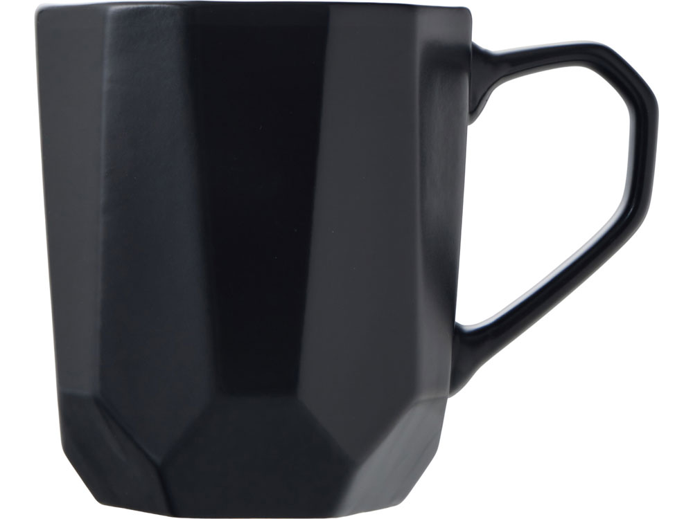 Кружка с гранями Amery, 310мл, черный матовый-3