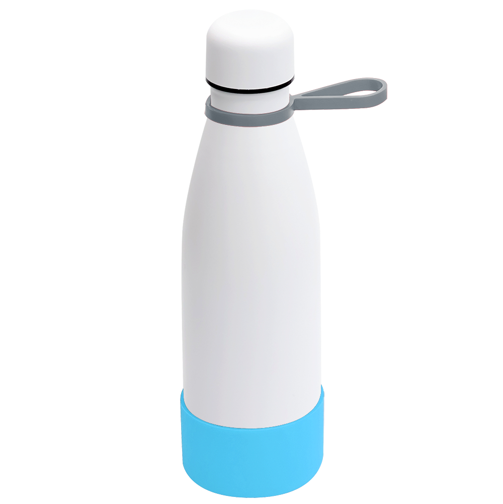 Термобутылка герметичная вакуумная Olivia To Go, Белый/серый/бирюзовый-0