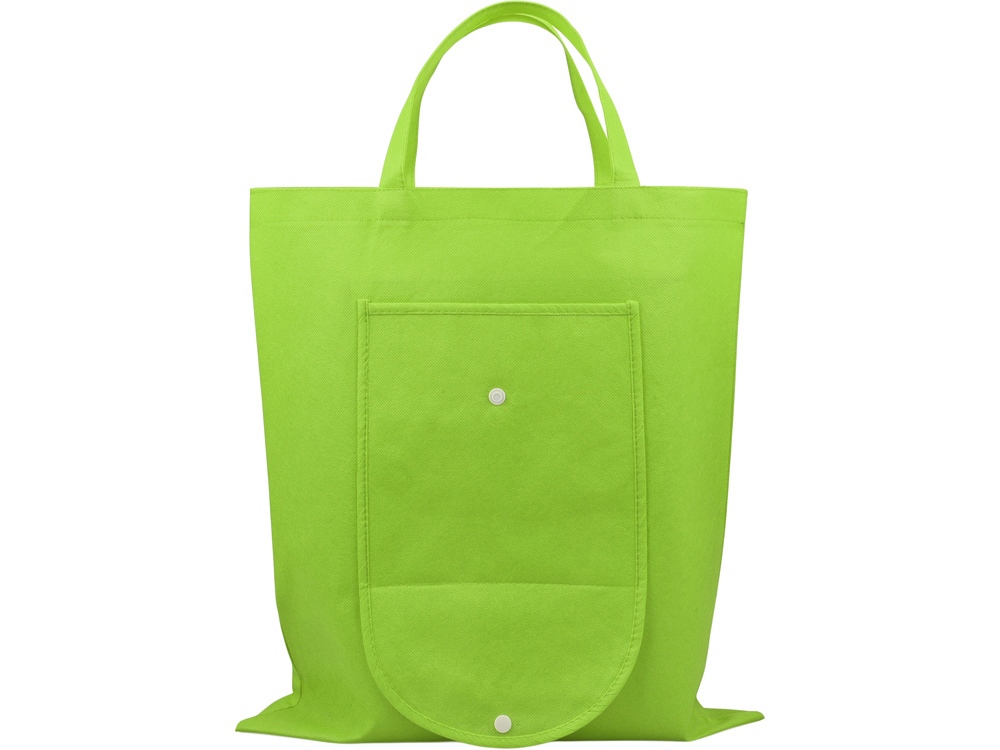 Складная сумка Plema из нетканого материала, лайм-5