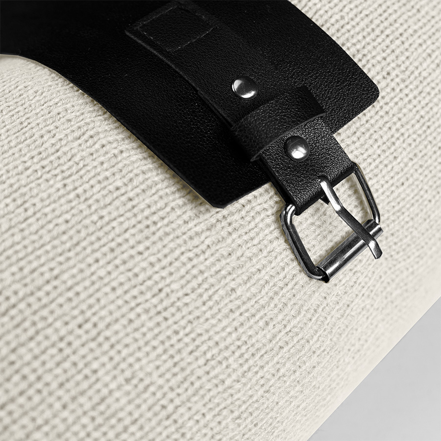 Плед  "Belt"; белый; 130 х 180 см; 100% акрил, с поясом, белый-3