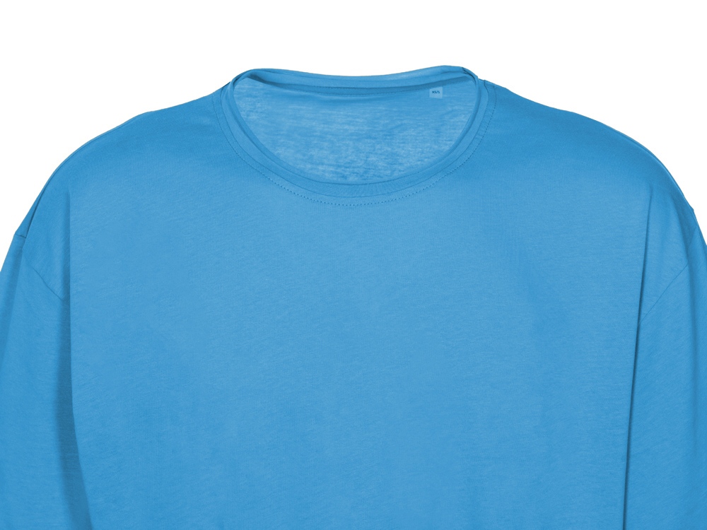 Футболка оверсайз Liyon унисекс, лазурный-10