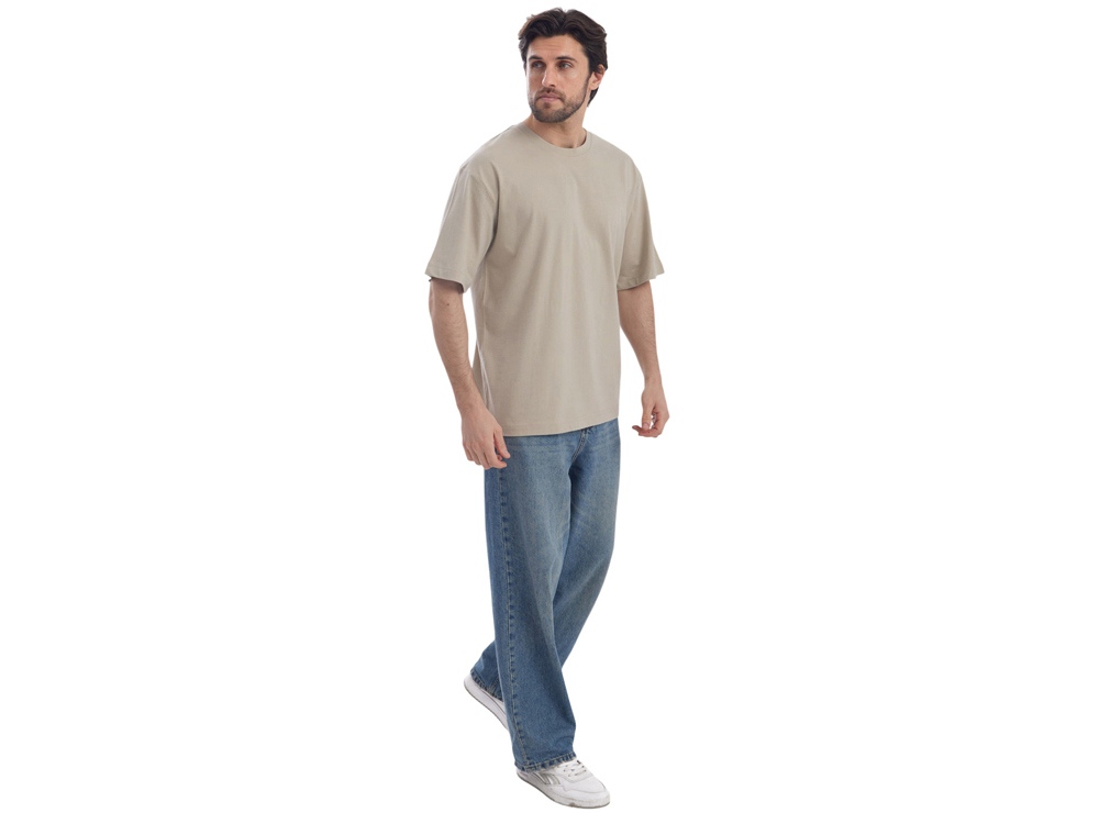Футболка Kyoto из джерси 180 г/м2 с пич отделкой, унисекс, оливковый-4