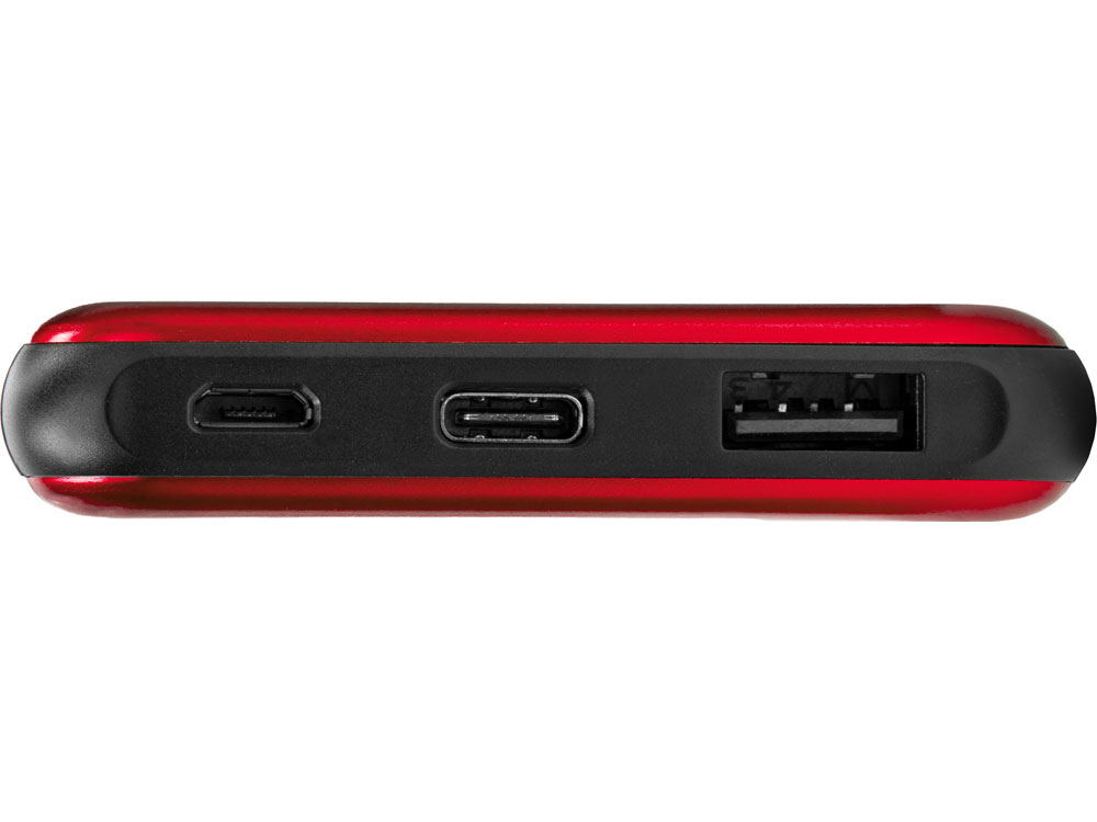 Внешний аккумулятор Forge v.2, металл, 10000mah, красный-3