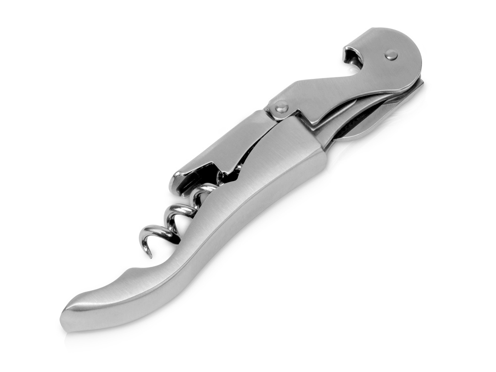 Штопор-открывалка, серебристый-0