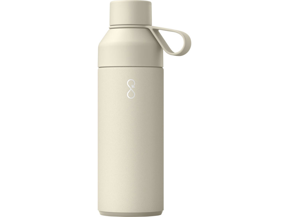 Бутылка для воды Ocean Bottle объемом 500 мл с вакуумной изоляцией - Sandstone-0