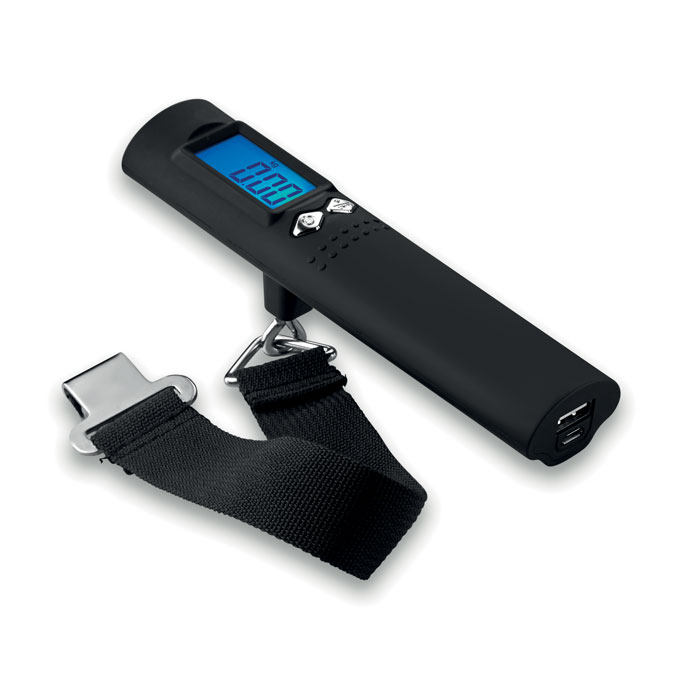 Весы багажные и аккумулятор, черный-0