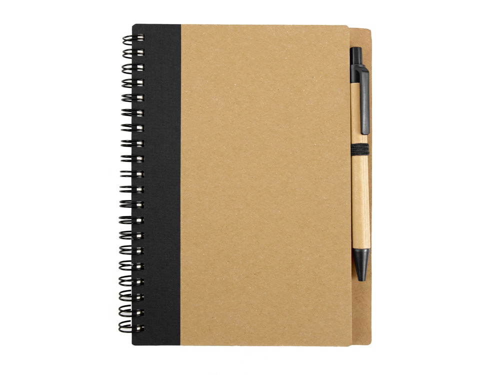 Блокнот Helly с ручкой, черный-6