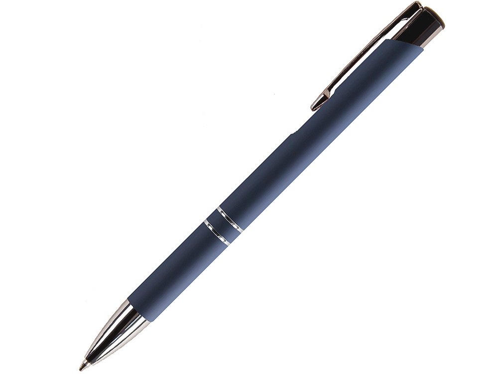 Ручка металлическая шариковая FAMILY MELAN, soft touch (Тёмно-синий)-0