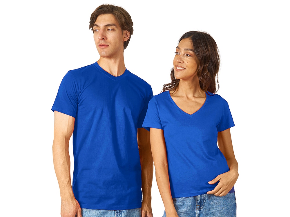 Футболка Heavy Super Club мужская с V-образным вырезом, кл. синий-5