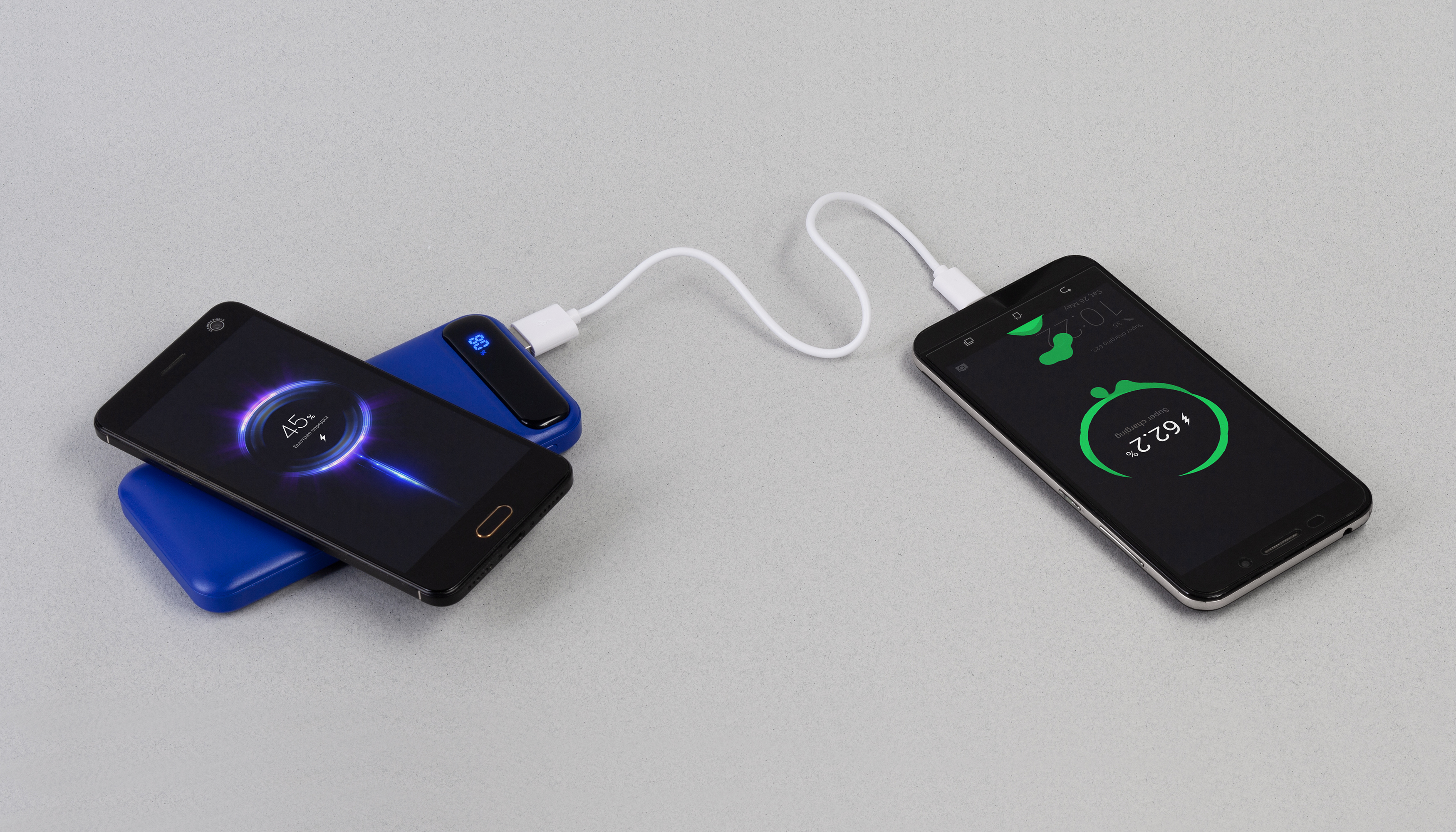 Беспроводное зарядное устройство "Quantum", 10000 mAh с цифровым индикатором заряда-3