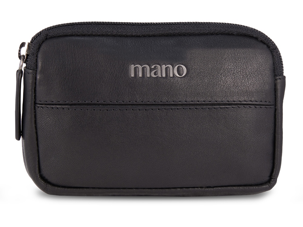Ключница Mano Don Romeo, с RFID защитой, натуральная кожа в чёрном цвете, 11 х 2 х 7 см-0
