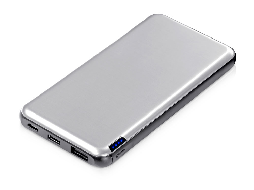 Внешний аккумулятор Forge v.2, металл, 10000mah, серебристый-0