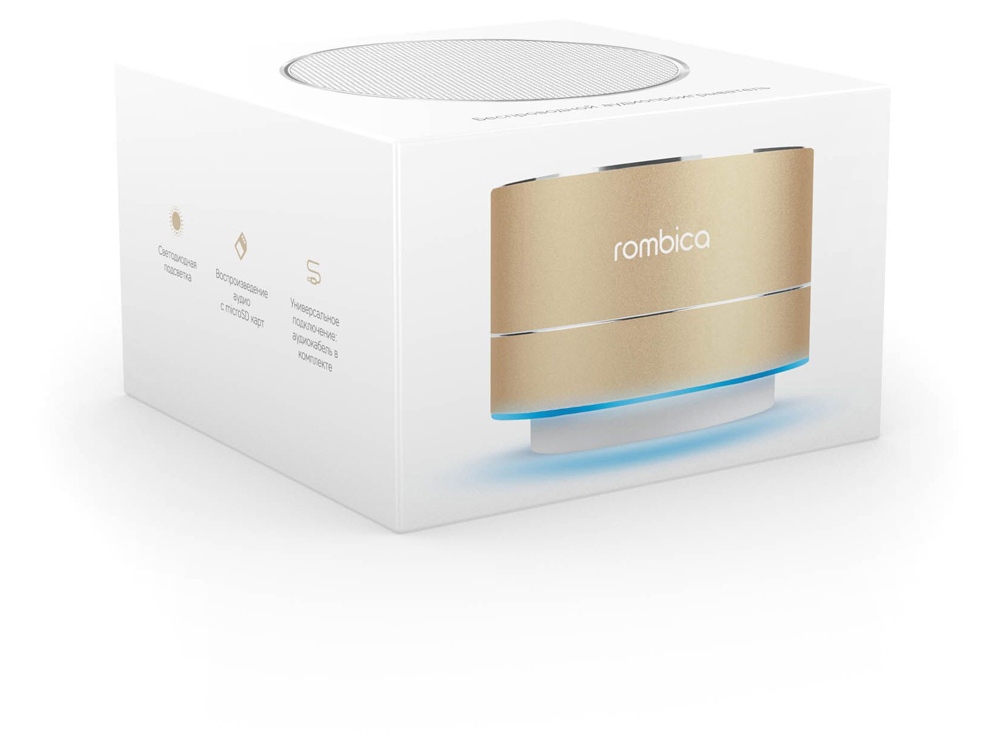 Портативная акустика Rombica Mysound BT-03 4C, золотистый-4