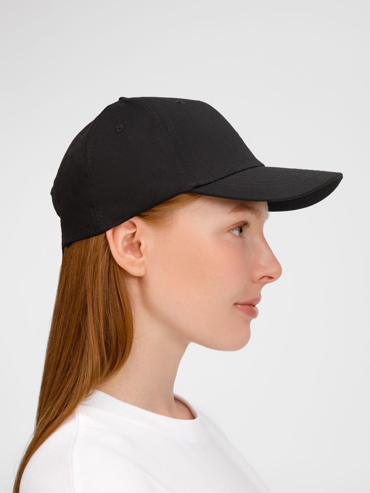 Бейсболка Apollo, черная-3