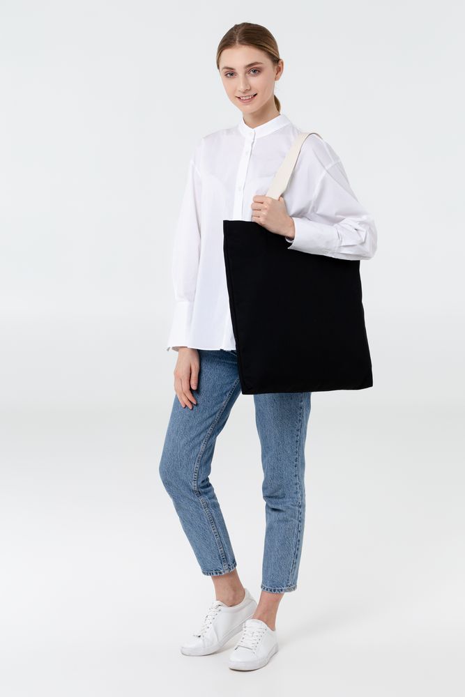 Холщовая сумка Shelty, черная-2