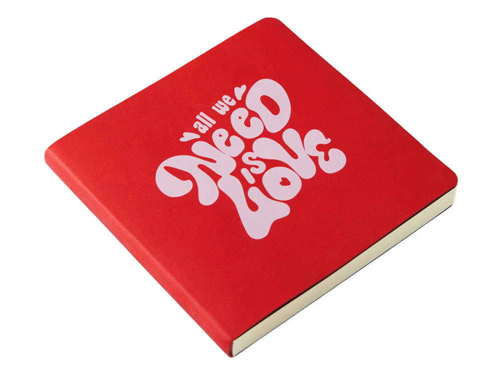 ЕЖЕДНЕВНИК недатированный А5- MEGAPOLIS FLEX QUATTRO (КРАСНЫЙ) с УФ-печатью-1