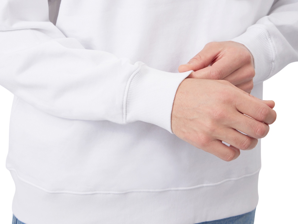 Свитшот оверсайз с рукавом реглан Belgrade, унисекс, белый-7