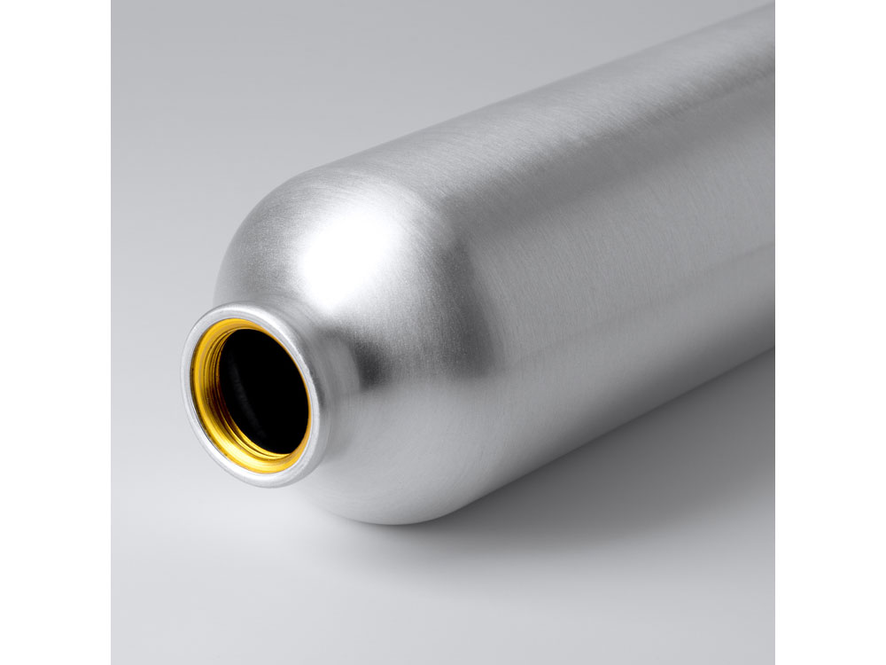 Алюминиевая бутылка BROLY с карабином, 800 мл, серебристый-2